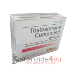 TESTOSTERONE COMPOUND 250mg 1amp x10amp GENESIS