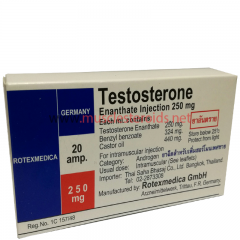 TESTOSTERONE ENANTHATE INJECTION 250mg/amp (Rotexmedica)